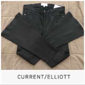 CURRENT/ELLIOT “The Frontman” Blk Leather Pant 29L